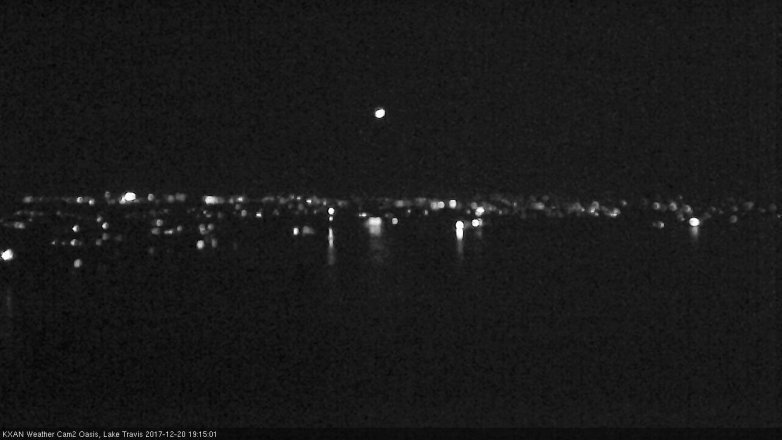 Lake Travis webcam, December 20, 2017 6:45 PM CT