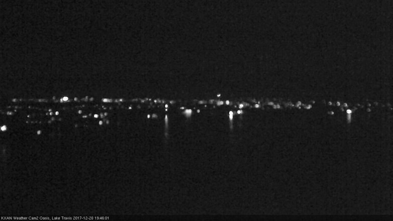 Lake Travis webcam, December 20, 2017 7:00 PM CT