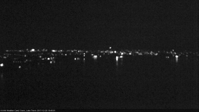 Lake Travis webcam, December 20, 2017 7:10 PM CT