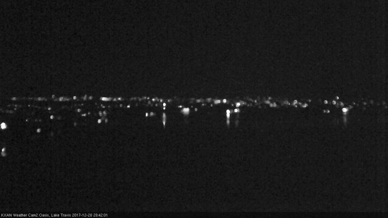 Lake Travis webcam, December 20, 2017 8:05 PM CT