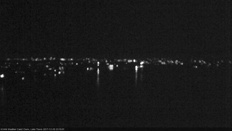 Lake Travis webcam, December 20, 2017 10:40 PM CT
