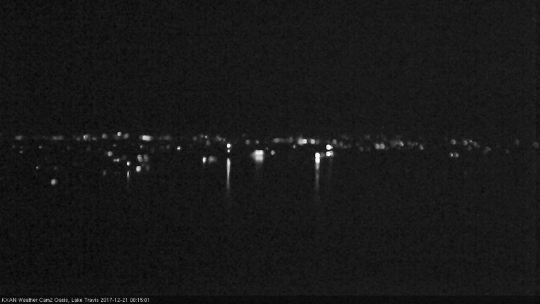 Lake Travis webcam, December 20, 2017 11:20 PM CT