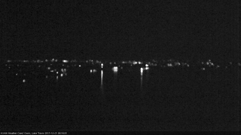 Lake Travis webcam, December 20, 2017 11:35 PM CT