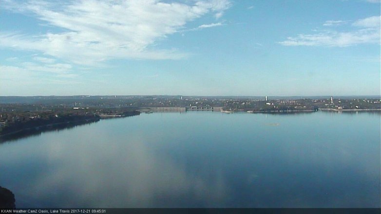 Lake Travis webcam, December 21, 2017 9:05 AM CT