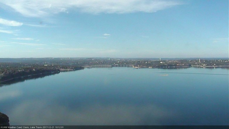 Lake Travis webcam, December 21, 2017 9:35 AM CT