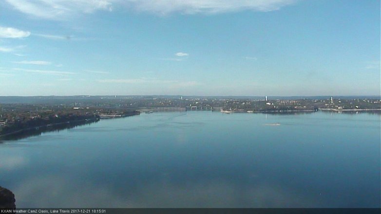 Lake Travis webcam, December 21, 2017 9:45 AM CT