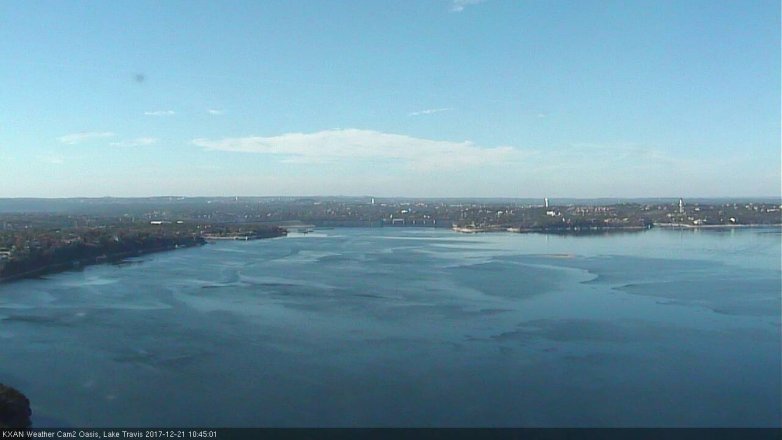 Lake Travis webcam, December 21, 2017 9:50 AM CT