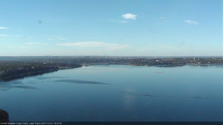 Lake Travis webcam, December 21, 2017 9:55 AM CT