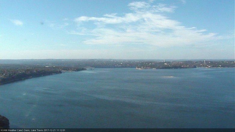 Lake Travis webcam, December 21, 2017 10:25 AM CT