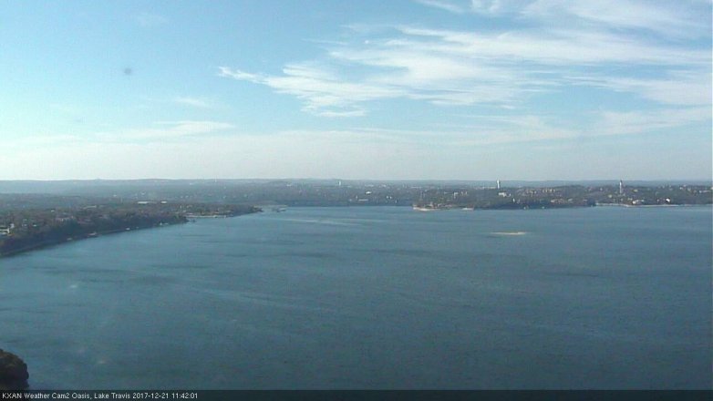 Lake Travis webcam, December 21, 2017 10:45 AM CT