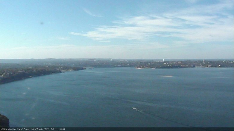 Lake Travis webcam, December 21, 2017 10:55 AM CT