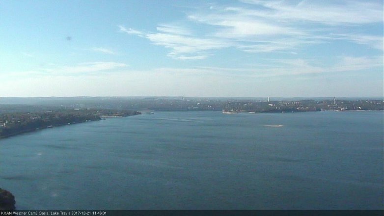 Lake Travis webcam, December 21, 2017 11:05 AM CT