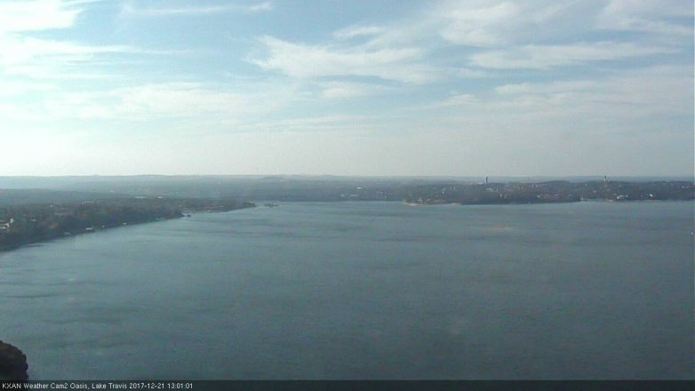 Lake Travis webcam, December 21, 2017 12:05 PM CT