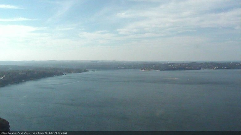 Lake Travis webcam, December 21, 2017 12:15 PM CT