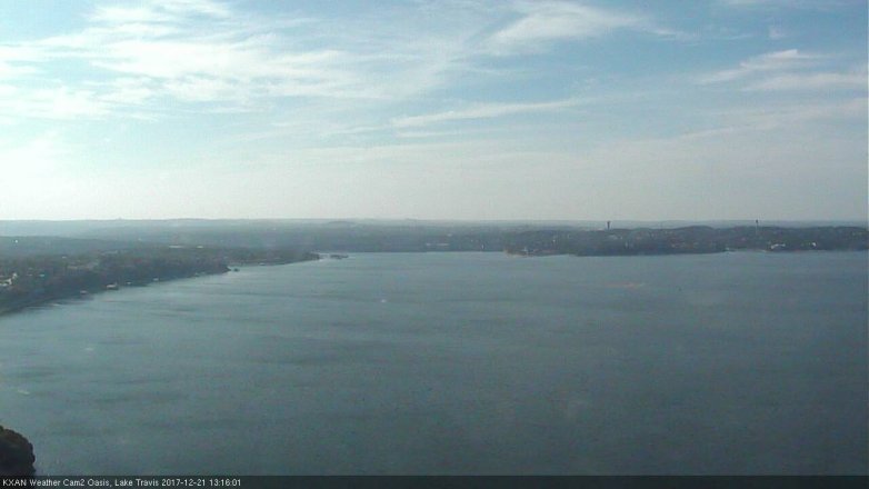 Lake Travis webcam, December 21, 2017 12:20 PM CT