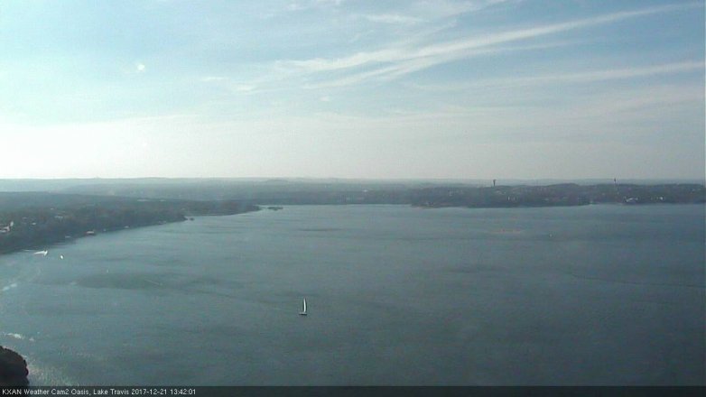 Lake Travis webcam, December 21, 2017 12:45 PM CT