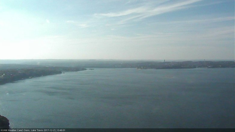 Lake Travis webcam, December 21, 2017 12:55 PM CT