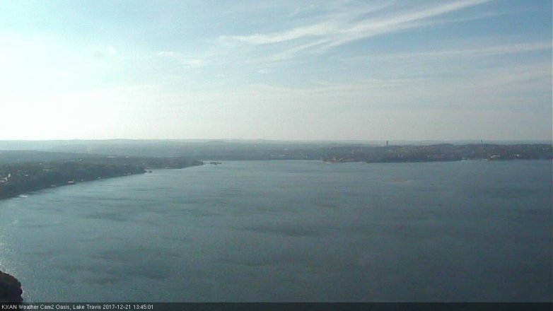 Lake Travis webcam, December 21, 2017 1:05 PM CT