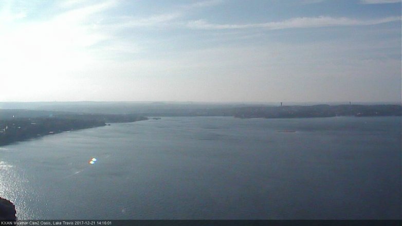 Lake Travis webcam, December 21, 2017 1:30 PM CT