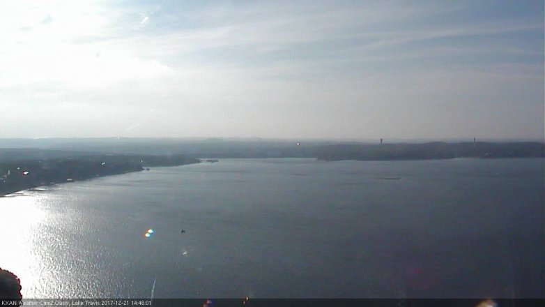 Lake Travis webcam, December 21, 2017 2:05 PM CT