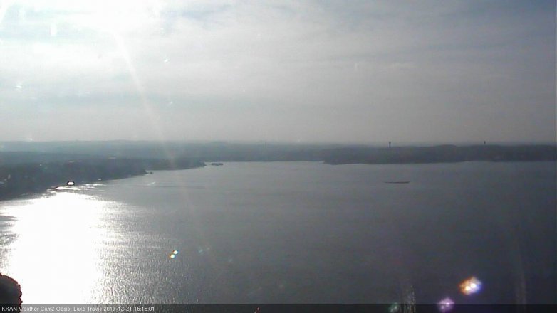Lake Travis webcam, December 21, 2017 2:20 PM CT