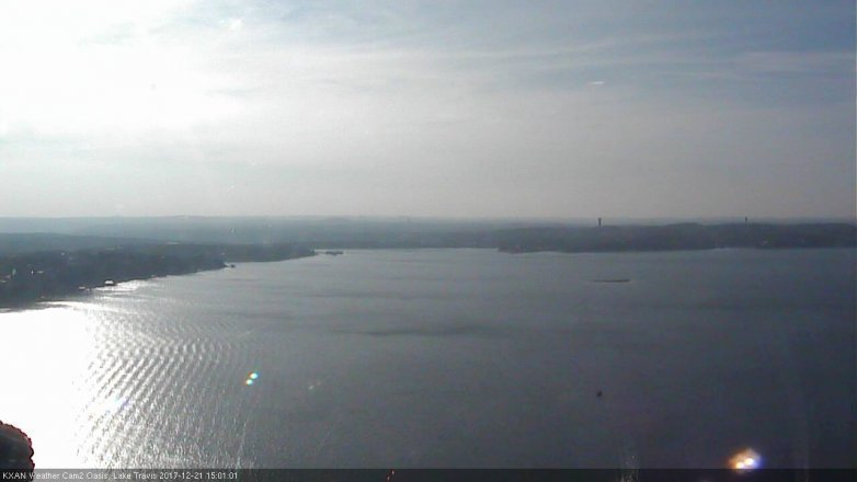 Lake Travis webcam, December 21, 2017 2:25 PM CT