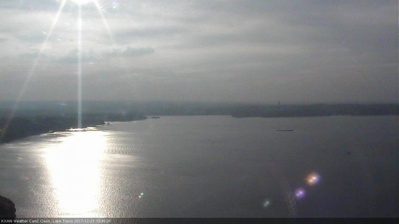 Lake Travis webcam, December 21, 2017 2:55 PM CT