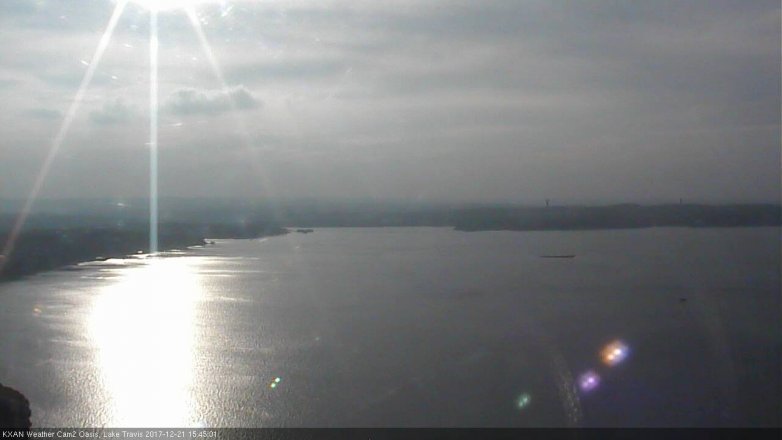 Lake Travis webcam, December 21, 2017 3:00 PM CT
