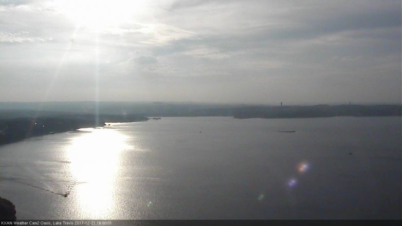 Lake Travis webcam, December 21, 2017 3:05 PM CT