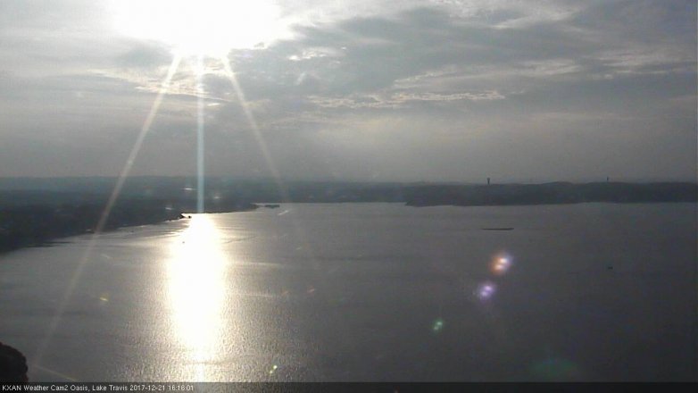Lake Travis webcam, December 21, 2017 3:25 PM CT