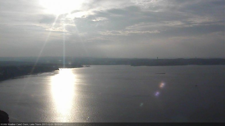 Lake Travis webcam, December 21, 2017 3:40 PM CT