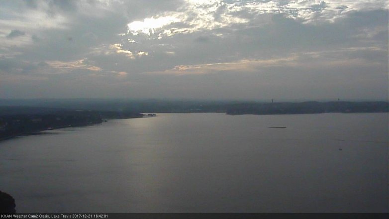 Lake Travis webcam, December 21, 2017 4:00 PM CT