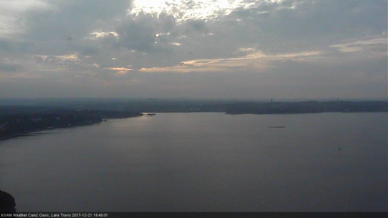 Lake Travis webcam, December 21, 2017 4:15 PM CT