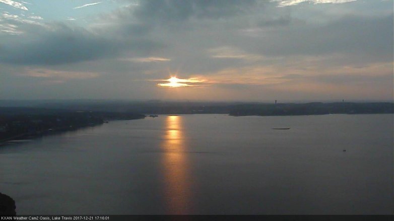 Lake Travis webcam, December 21, 2017 4:20 PM CT