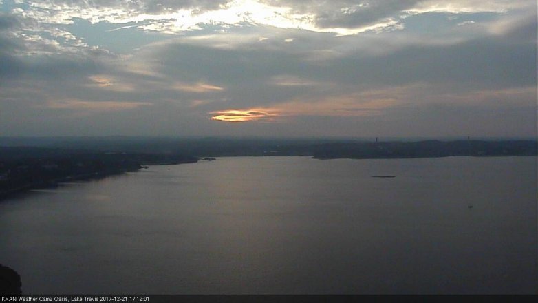 Lake Travis webcam, December 21, 2017 4:25 PM CT