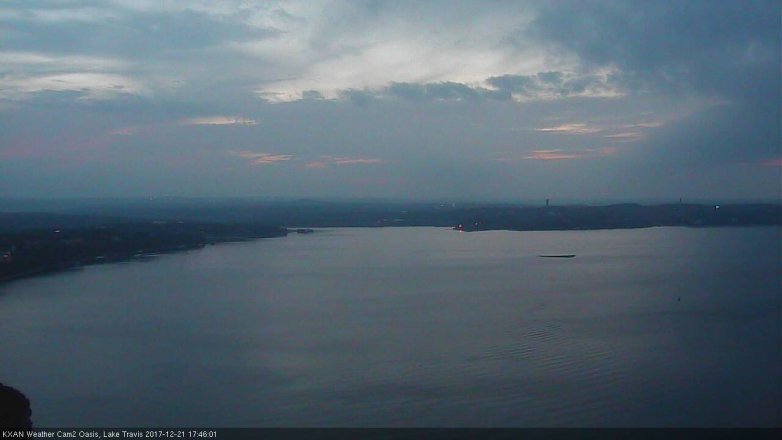 Lake Travis webcam, December 21, 2017 5:00 PM CT