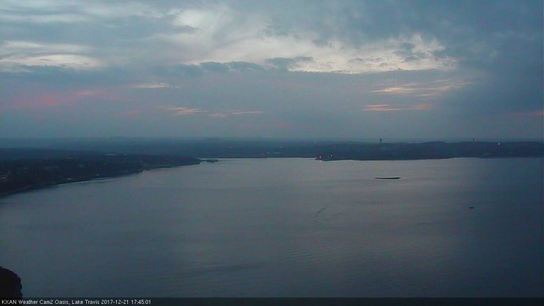 Lake Travis webcam, December 21, 2017 5:15 PM CT