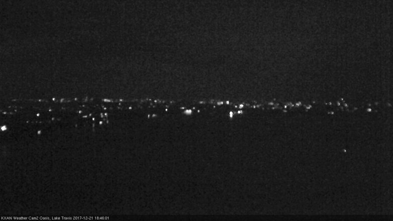 Lake Travis webcam, December 21, 2017 6:10 PM CT