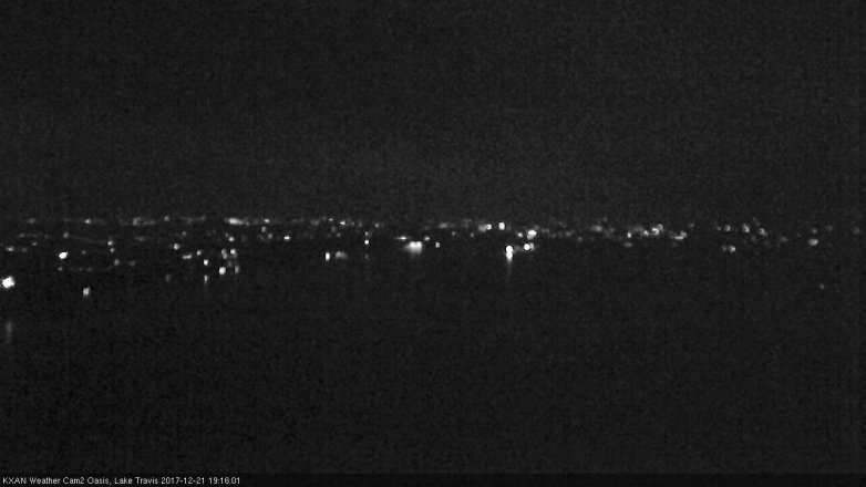 Lake Travis webcam, December 21, 2017 6:25 PM CT