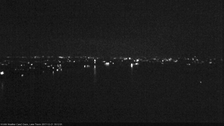 Lake Travis webcam, December 21, 2017 6:30 PM CT