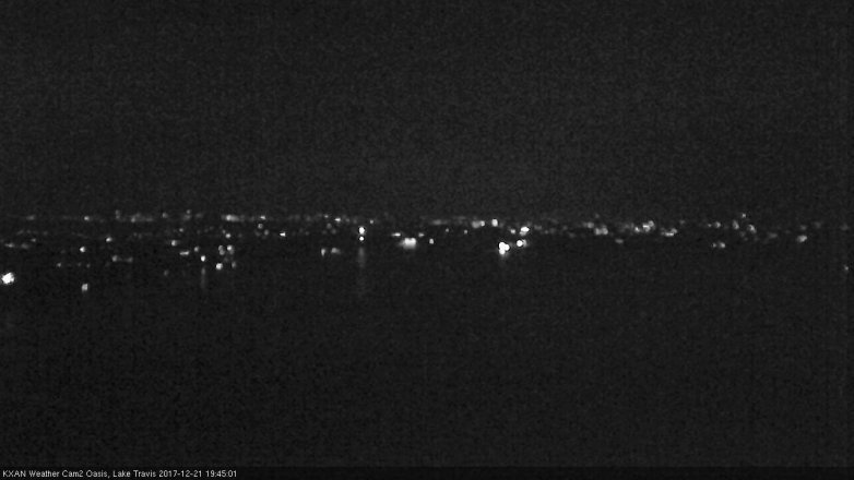 Lake Travis webcam, December 21, 2017 6:55 PM CT