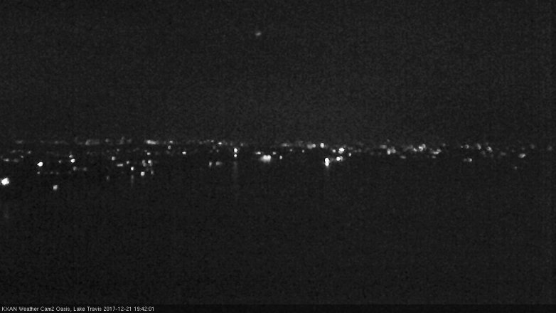 Lake Travis webcam, December 21, 2017 7:10 PM CT