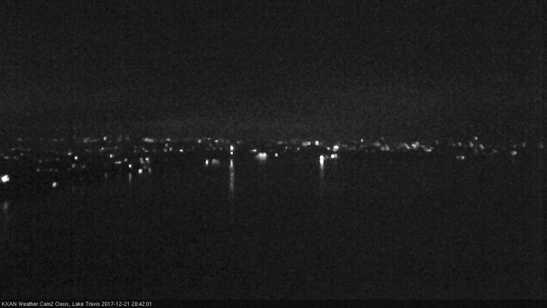 Lake Travis webcam, December 21, 2017 8:10 PM CT