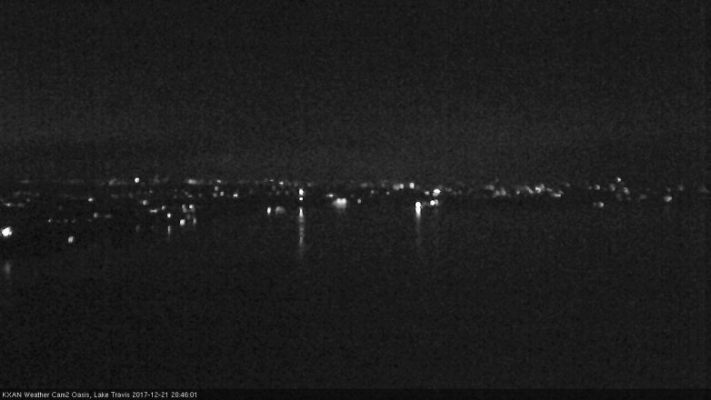 Lake Travis webcam, December 21, 2017 8:15 PM CT