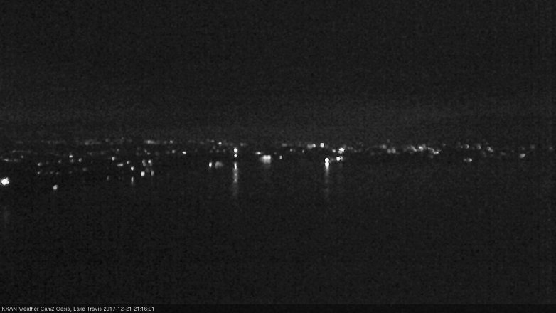 Lake Travis webcam, December 21, 2017 8:20 PM CT