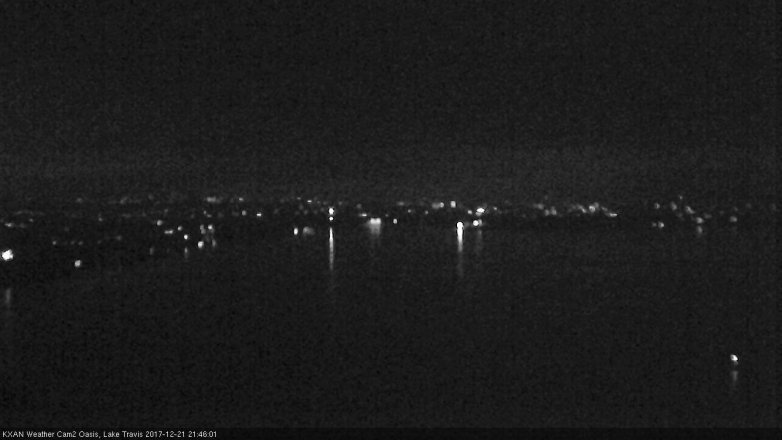 Lake Travis webcam, December 21, 2017 8:50 PM CT