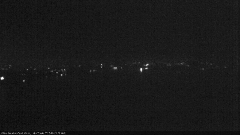 Lake Travis webcam, December 21, 2017 9:55 PM CT