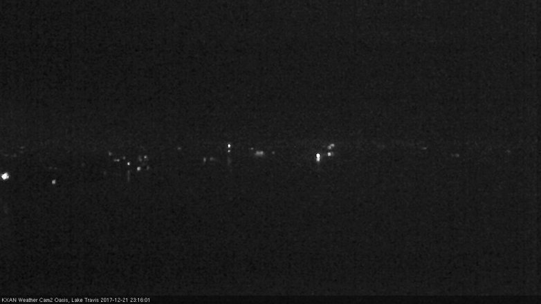 Lake Travis webcam, December 21, 2017 10:30 PM CT