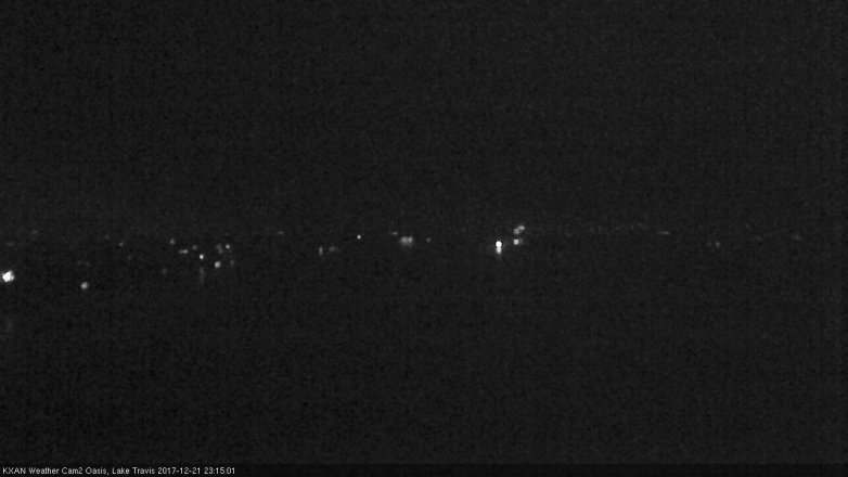Lake Travis webcam, December 21, 2017 10:40 PM CT