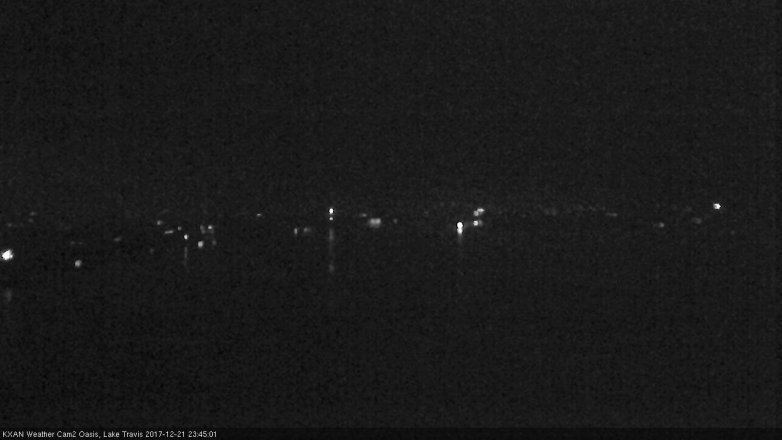 Lake Travis webcam, December 21, 2017 11:10 PM CT